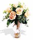  Şanlıurfa İnternetten çiçek siparişi  6 adet sari gül ve cam vazo