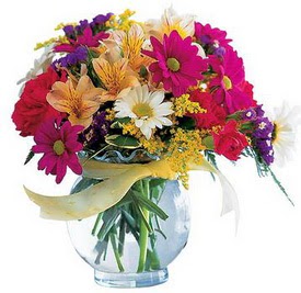  Şanlıurfa çiçek gönderme sitemiz güvenlidir  cam yada mika içerisinde karisik mevsim çiçekleri
