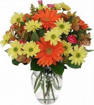  Şanlıurfa internetten çiçek satışı  vazo içerisinde karışık mevsim çiçekleri
